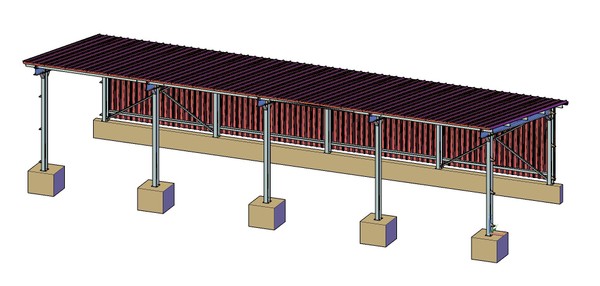 3D Konstruktion Überdachung 2