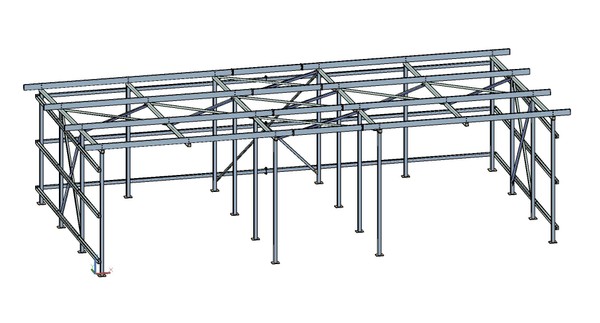 3D Konstruktion Carport 1